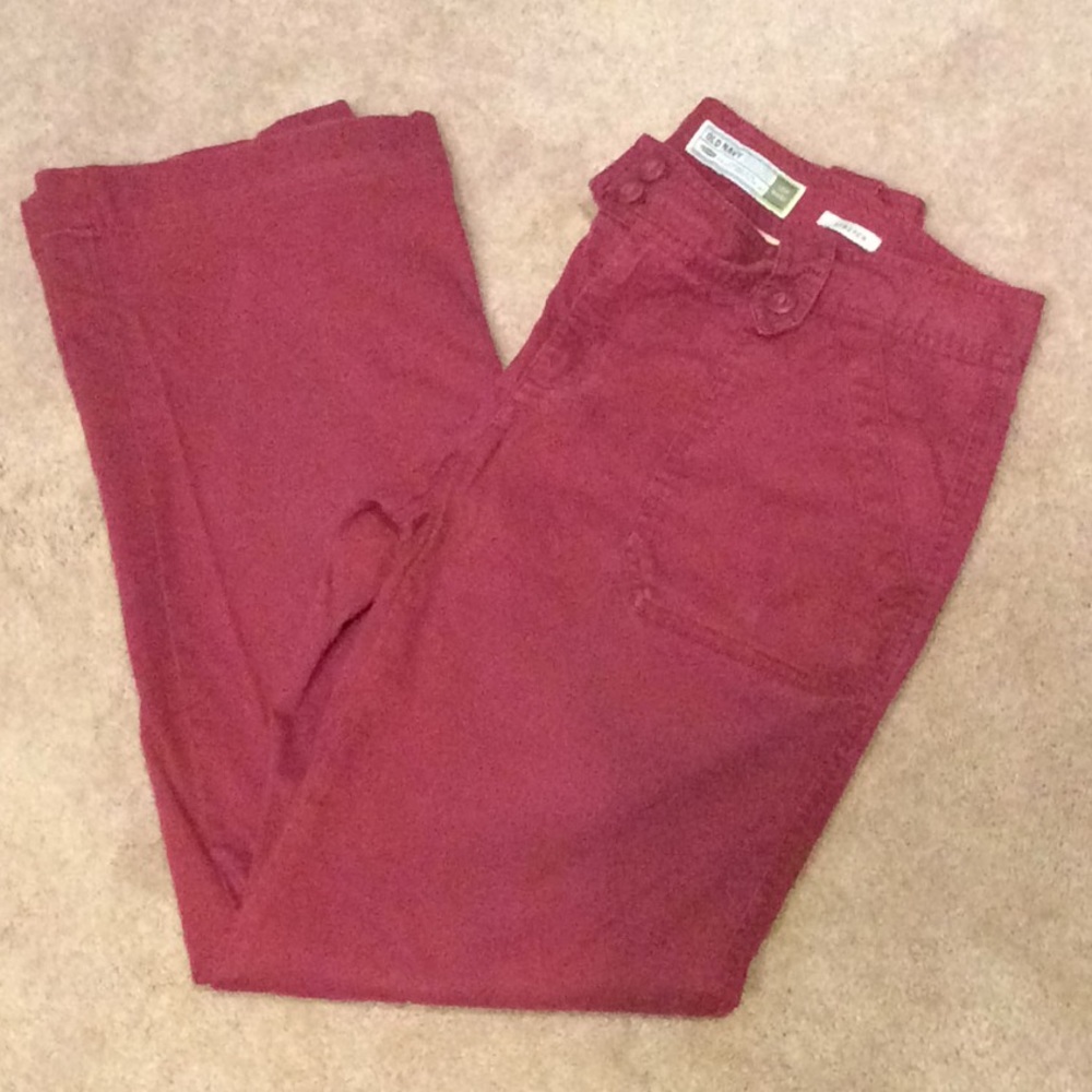 Old Navy Stretch deep red pants Size 8